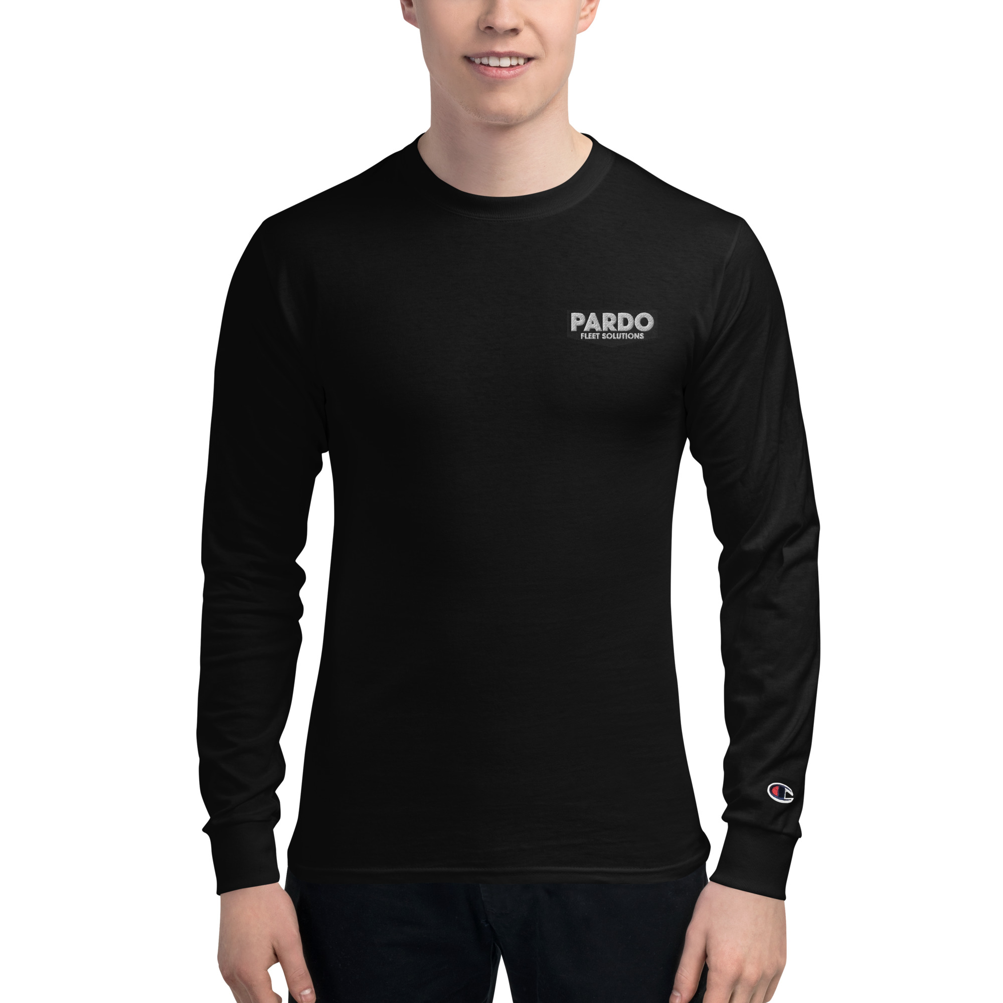 Champion Stitched Long Sleeve Shirt - Black